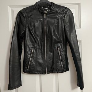 Black Leather Express Jacket